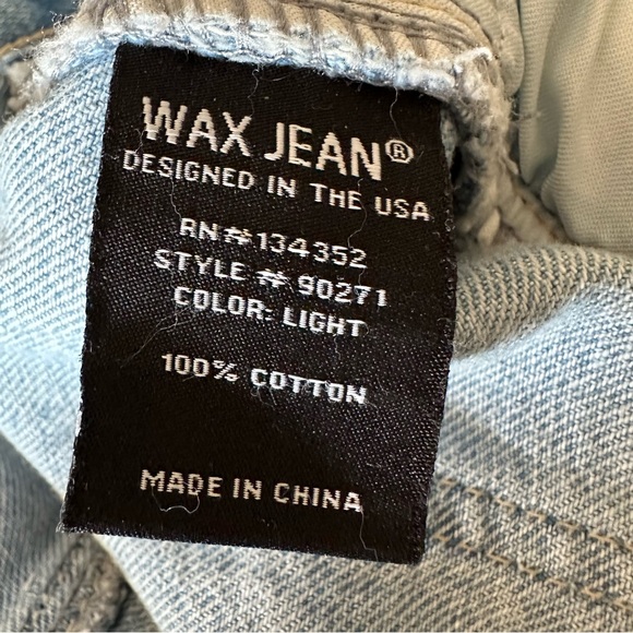 Wax Jean Straight Leg High Rise Size: Large - Picture 4 of 5